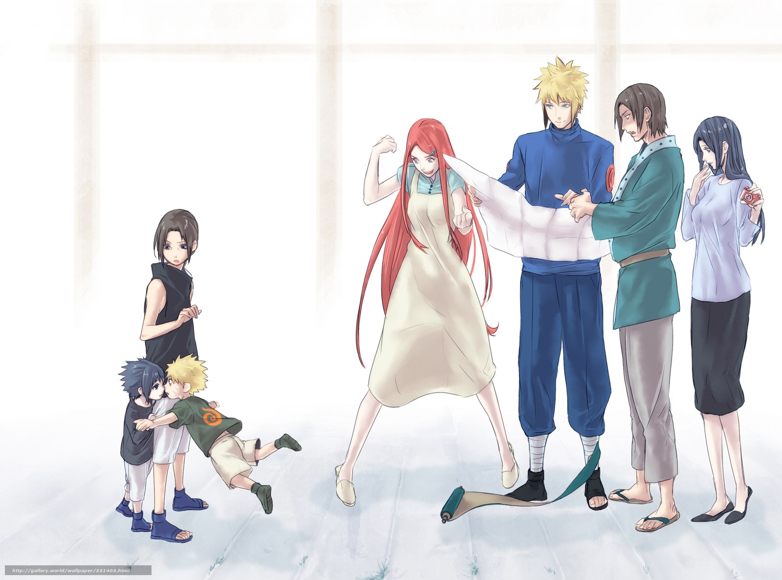 Naruto characters in a peaceful scene