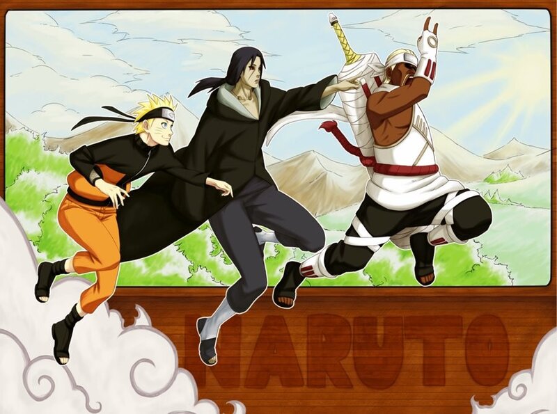 Naruto characters in action