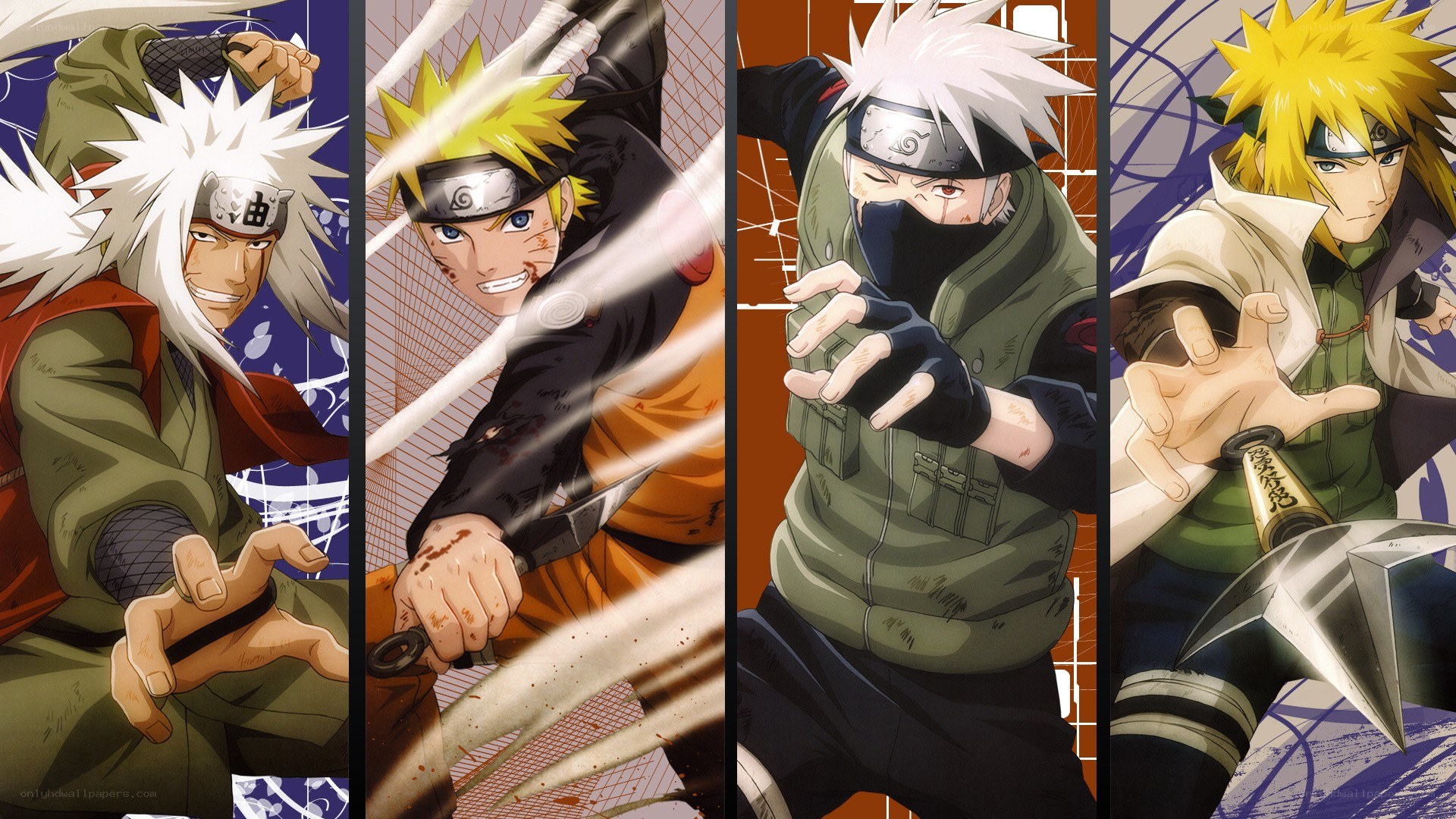 Naruto characters in action