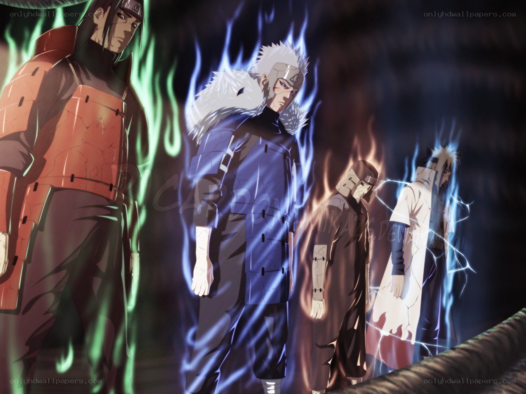 Naruto characters in action