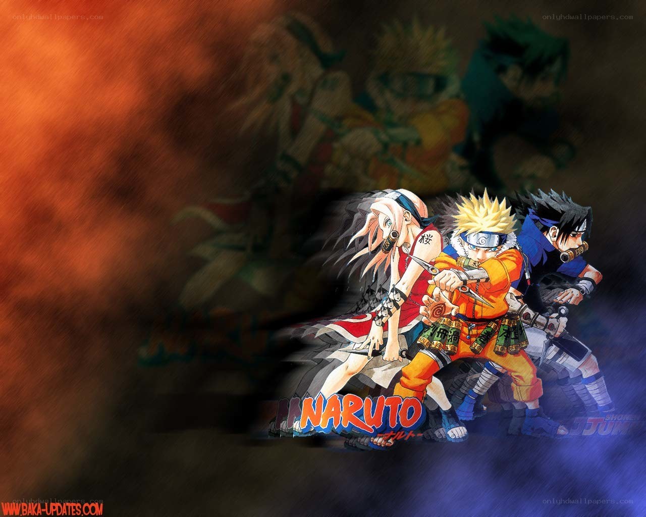 Naruto characters in action