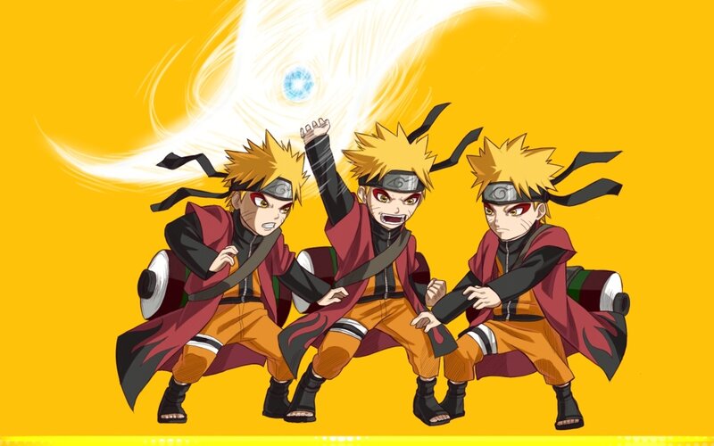 Naruto characters in action