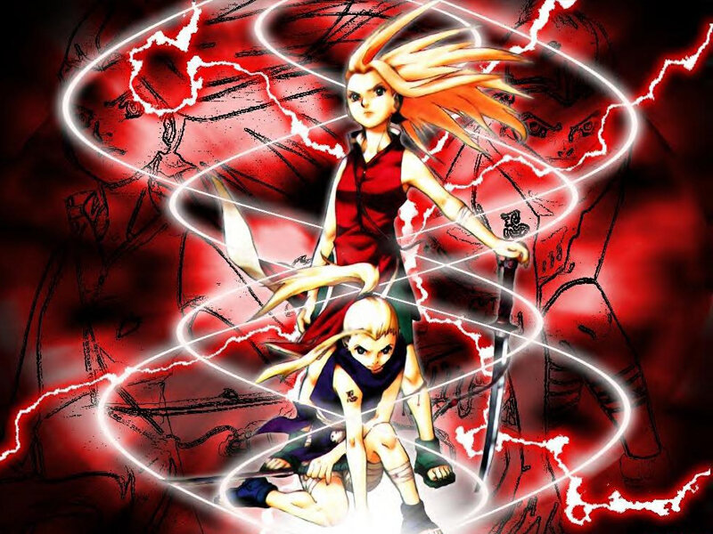 Naruto characters in action