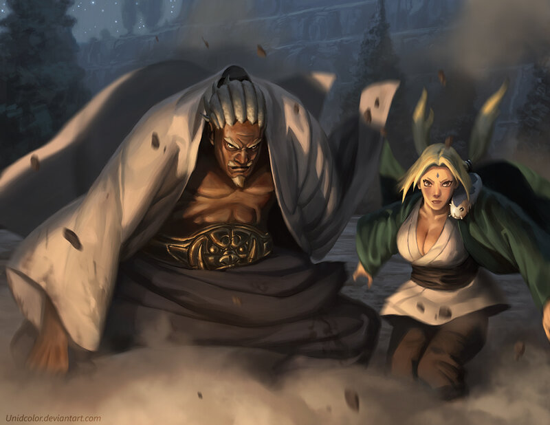 Naruto characters in action