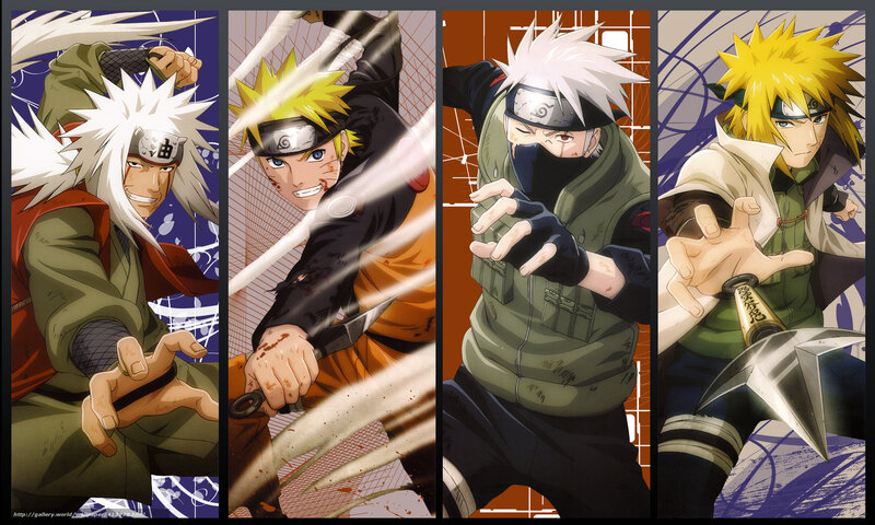 Naruto characters in action