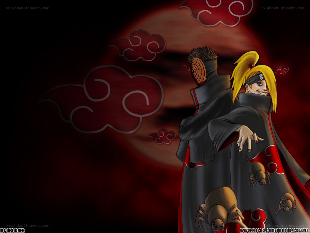 Naruto characters in Akatsuki cloaks