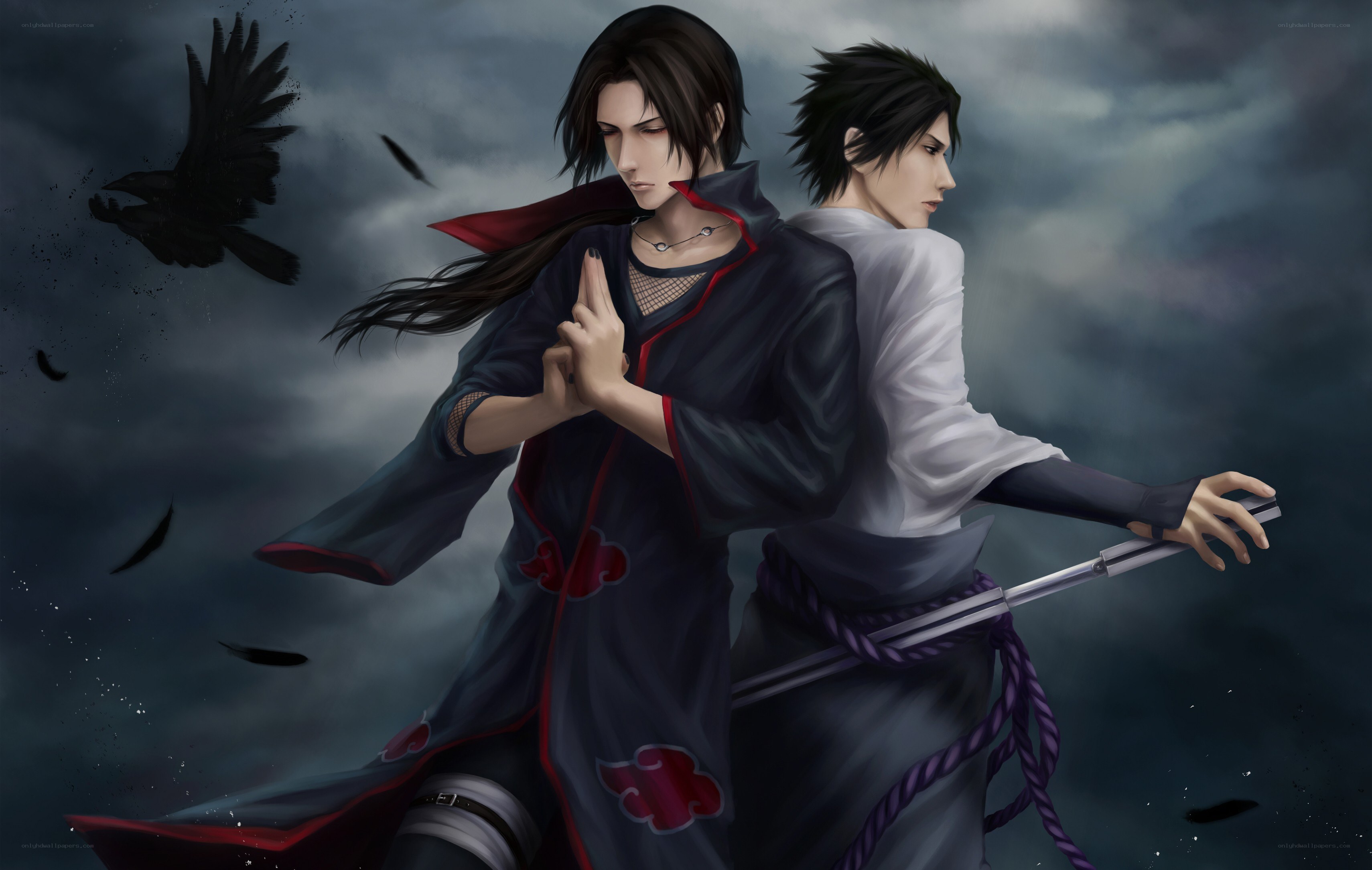 Naruto characters in Akatsuki cloaks