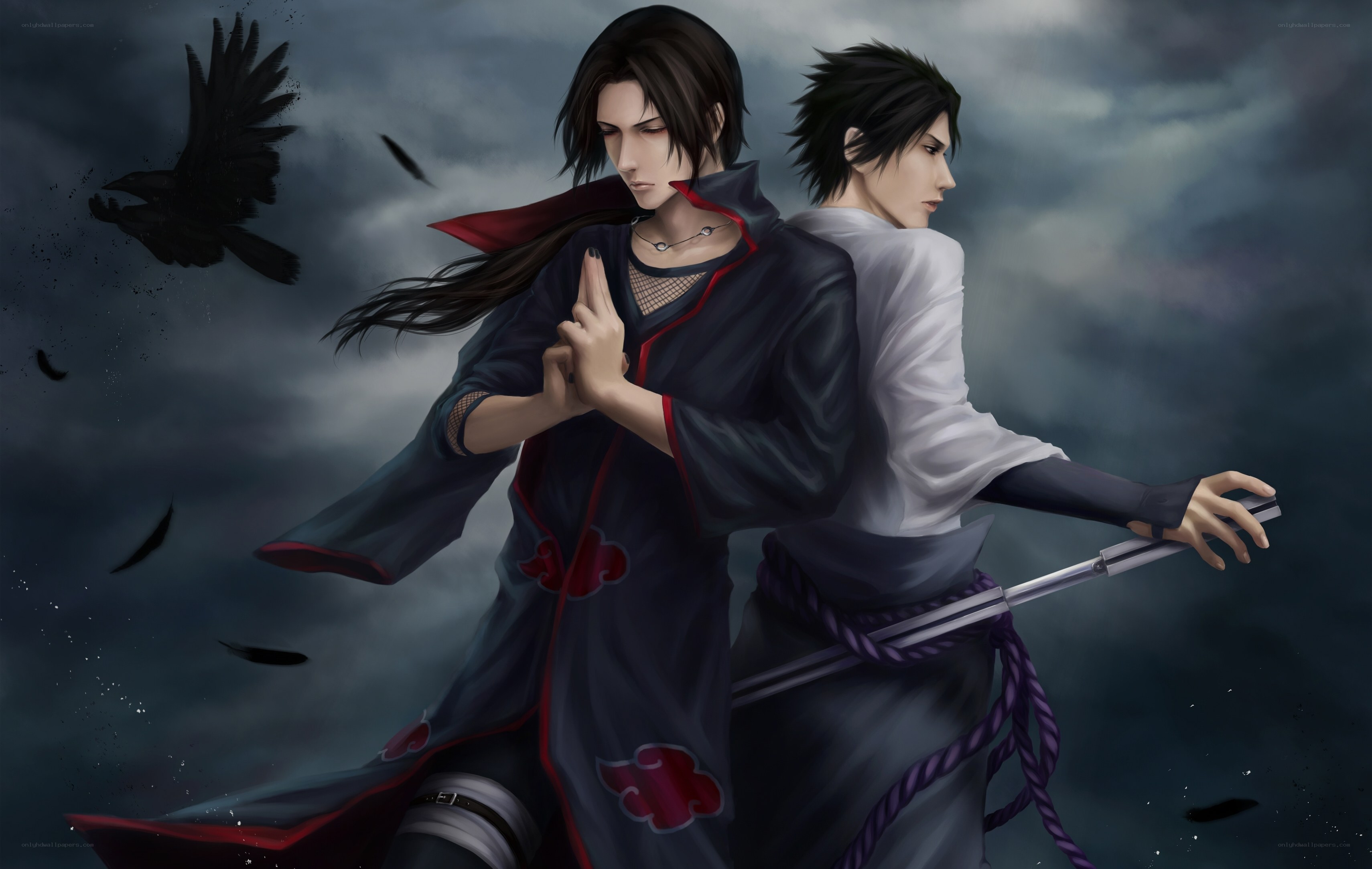 Naruto characters in Akatsuki cloaks
