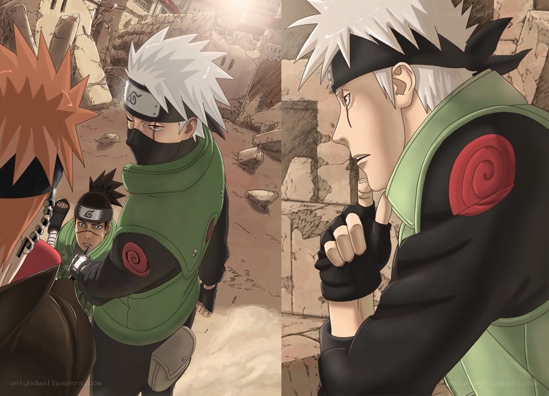 Naruto characters in battle