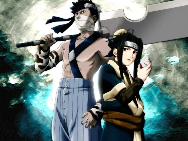 Naruto characters in battle
