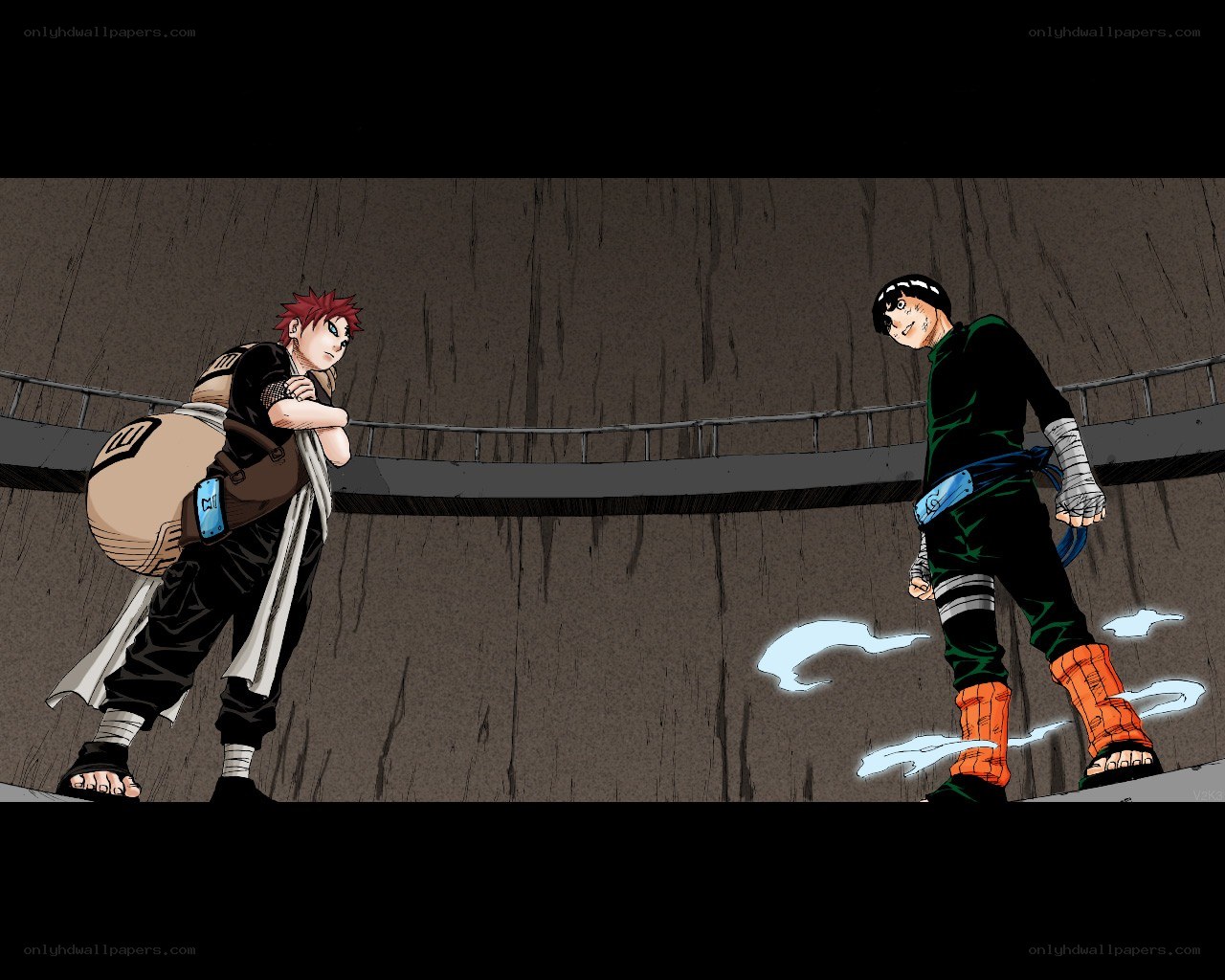 Naruto characters in confrontation