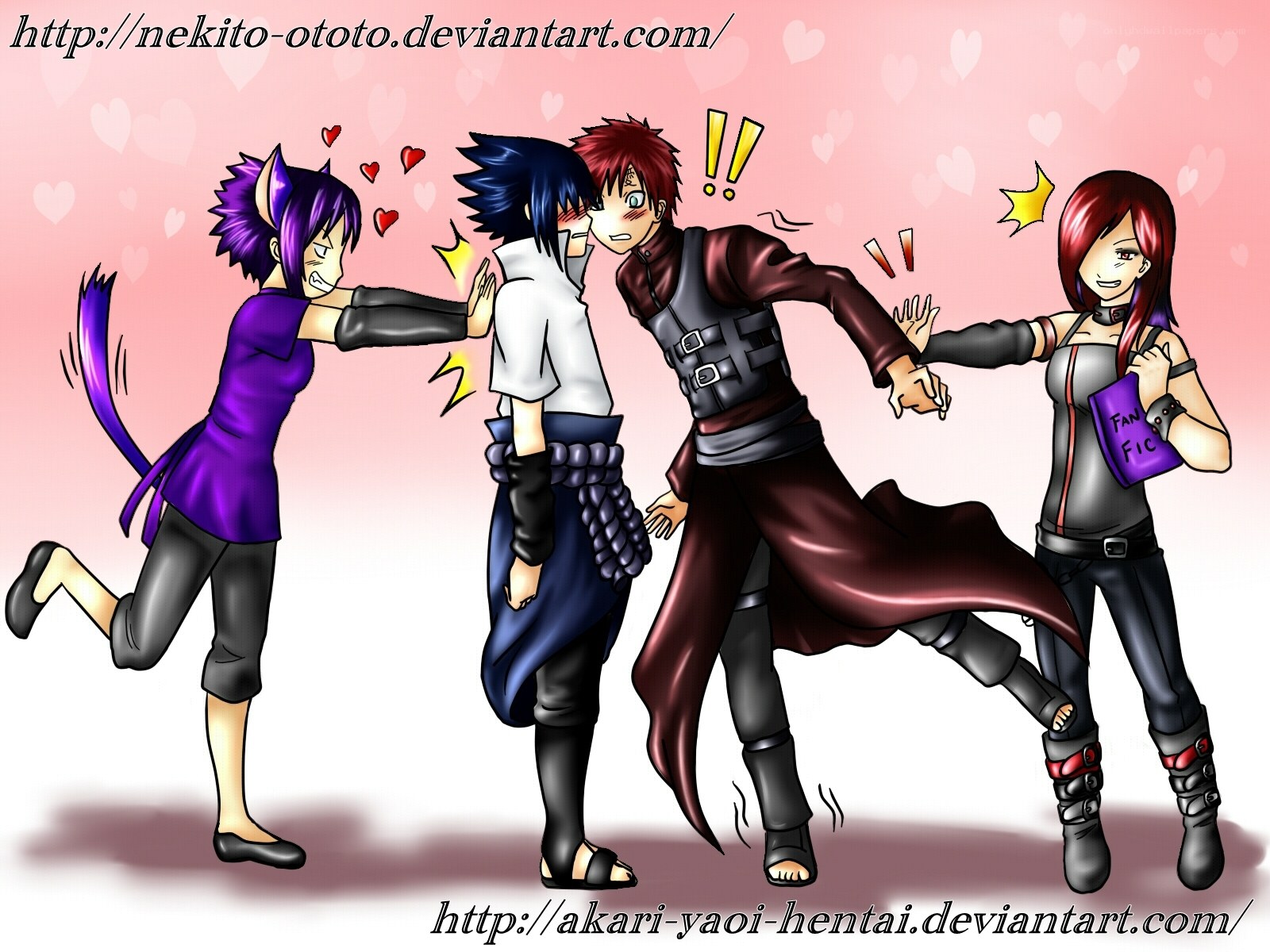 Naruto characters in fan art