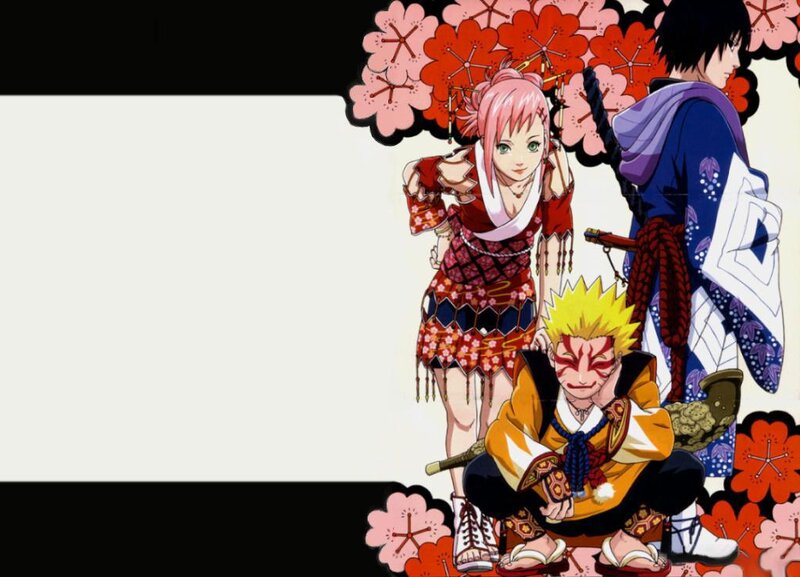 Naruto characters in festival attire