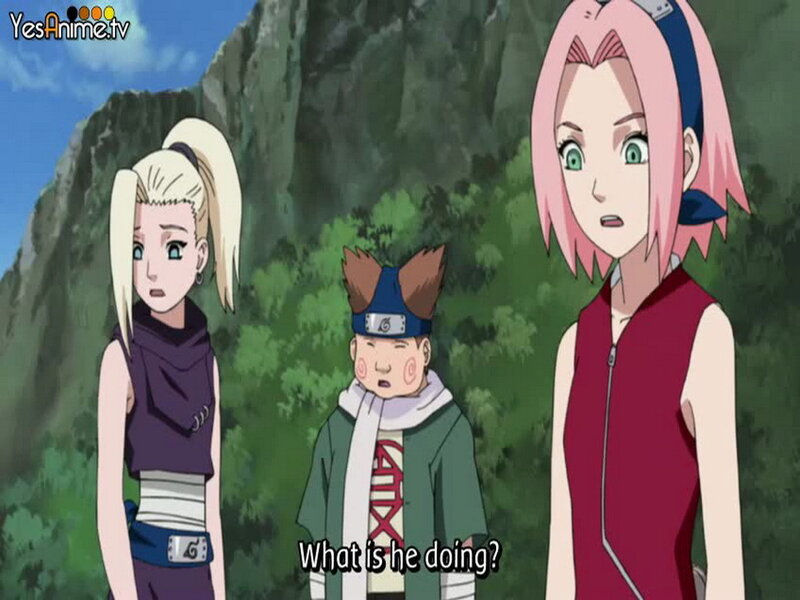 Naruto characters in forest