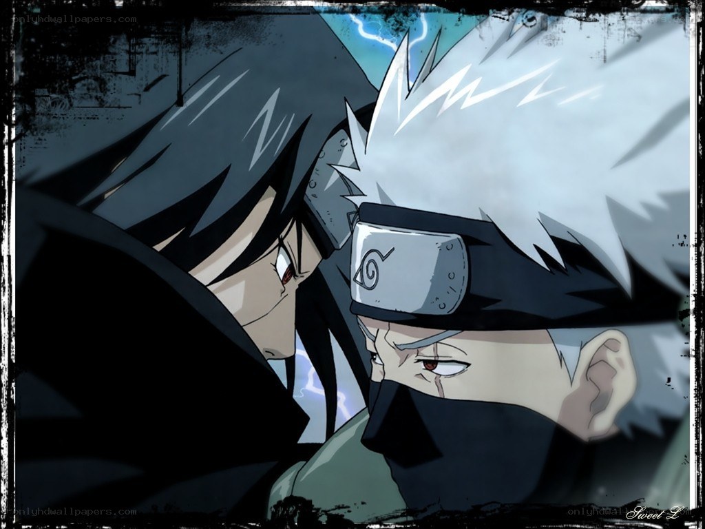 Naruto characters in intense confrontation
