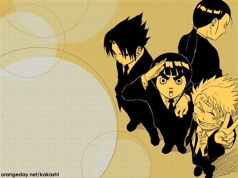 Naruto characters in suits