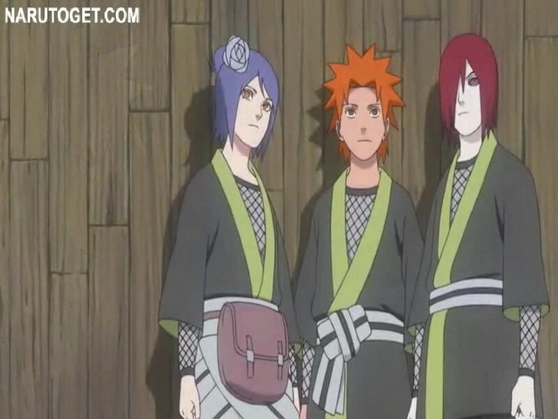 Naruto characters in village