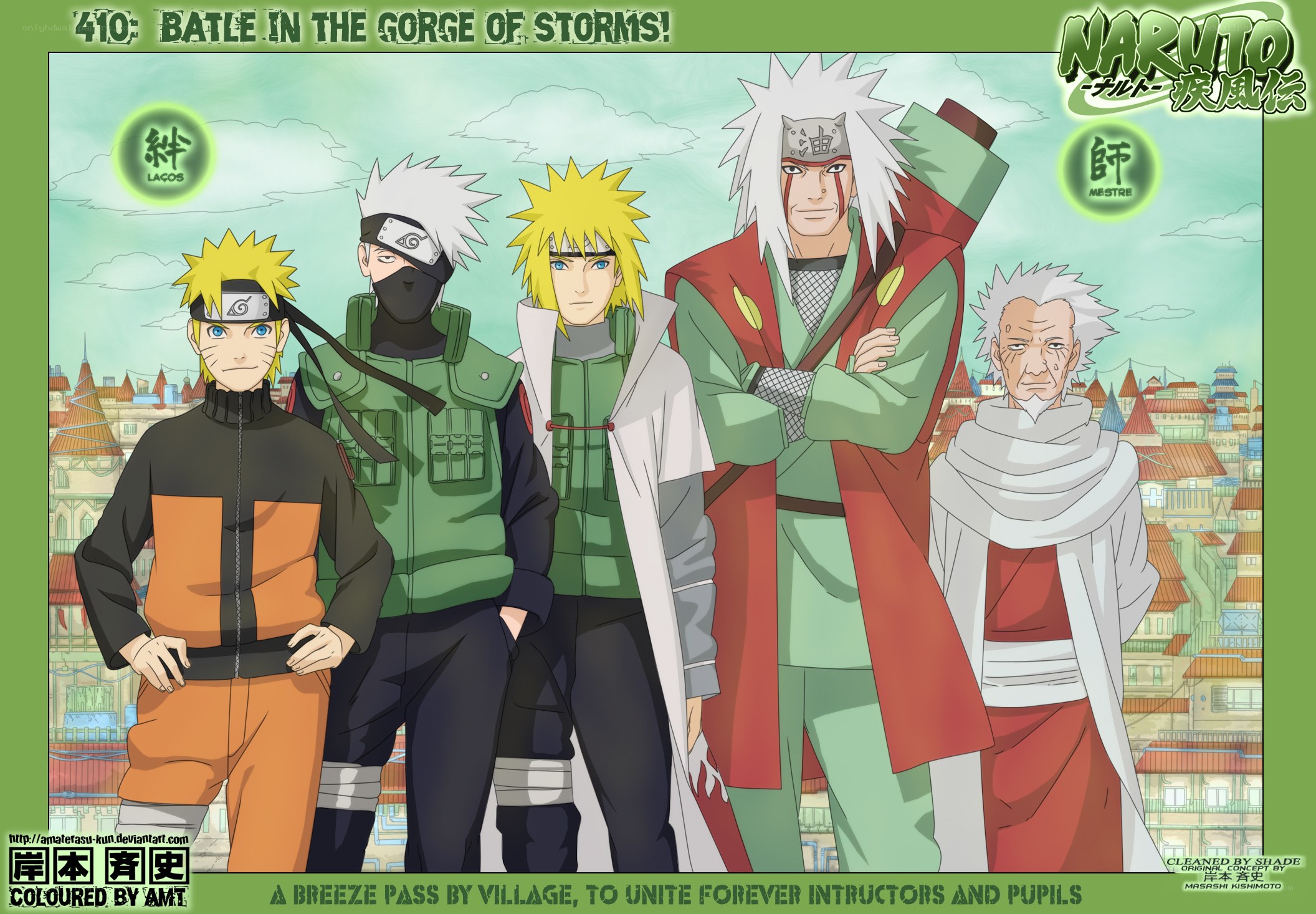 Naruto characters in village