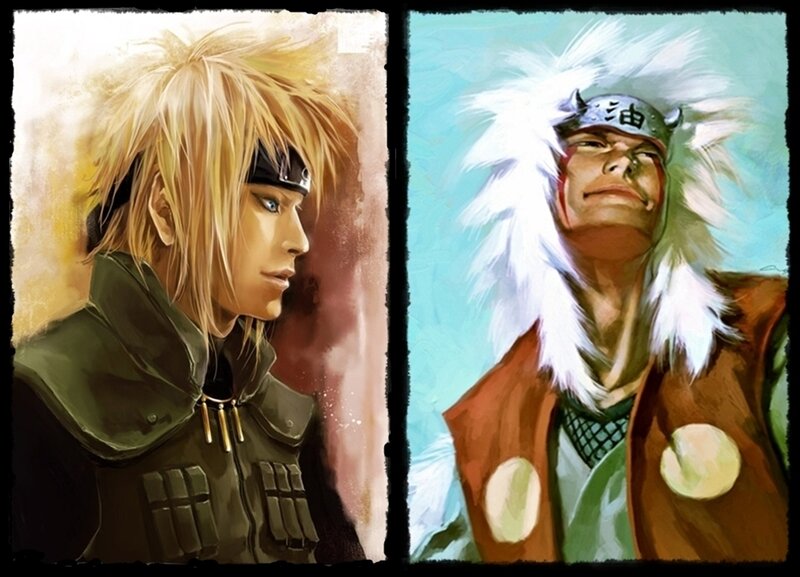 Naruto characters Jiraiya and Minato