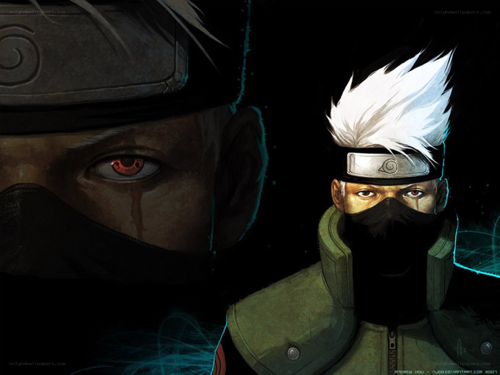 Naruto characters Kakashi and Itachi