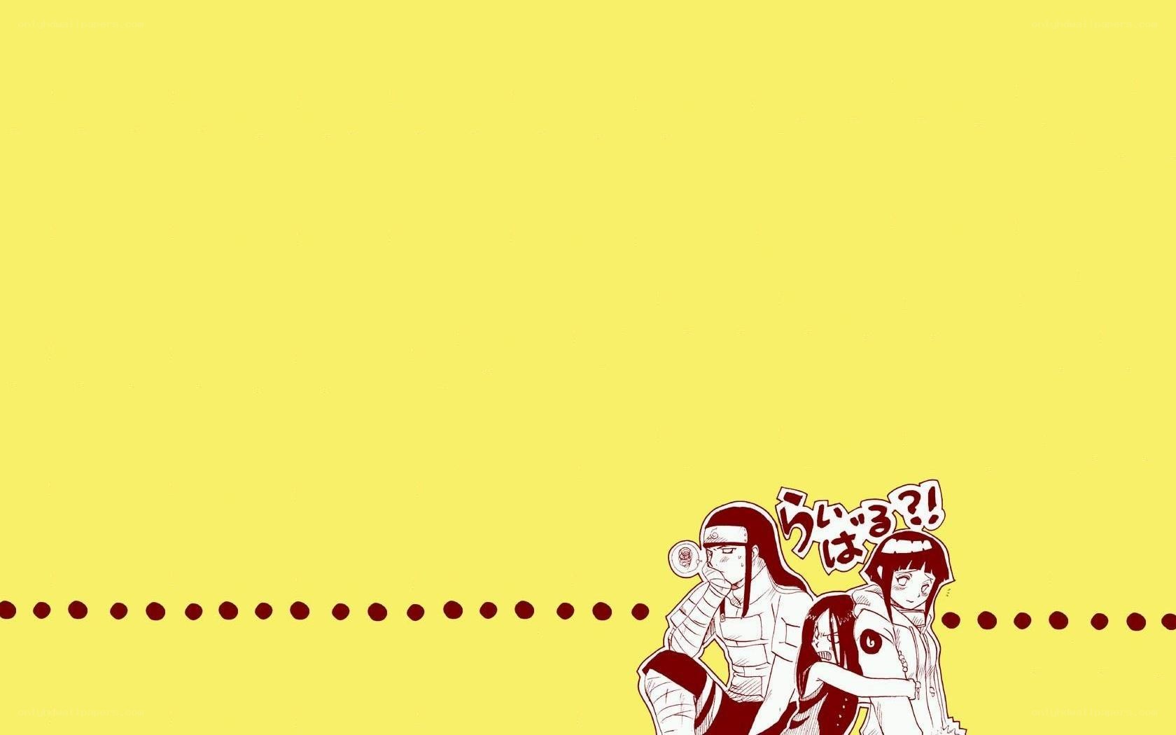 Naruto characters on yellow