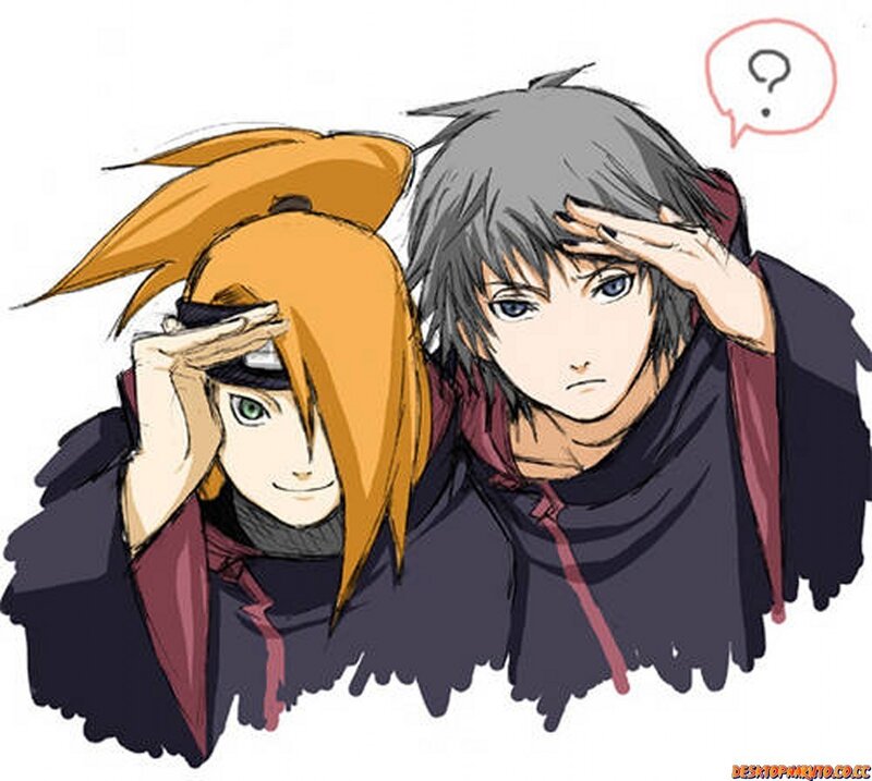 Naruto characters saluting