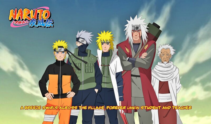 Naruto characters standing together