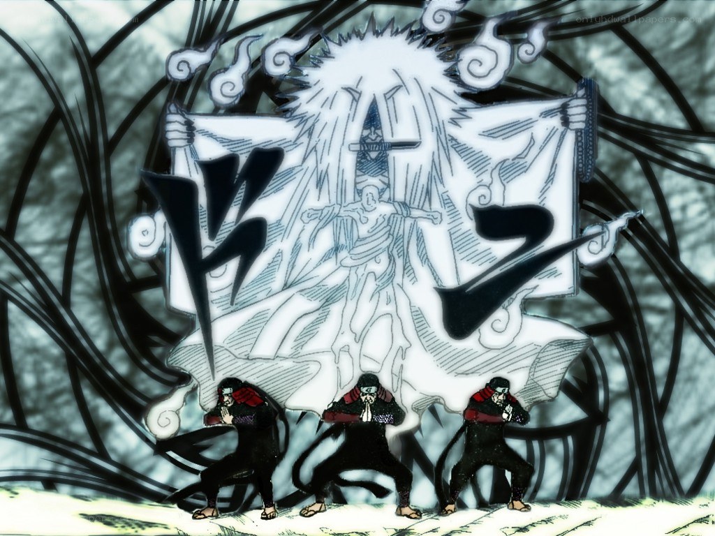 Naruto characters summoning a spirit