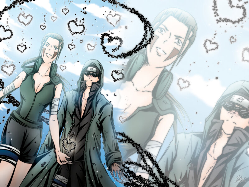 Naruto characters with hearts