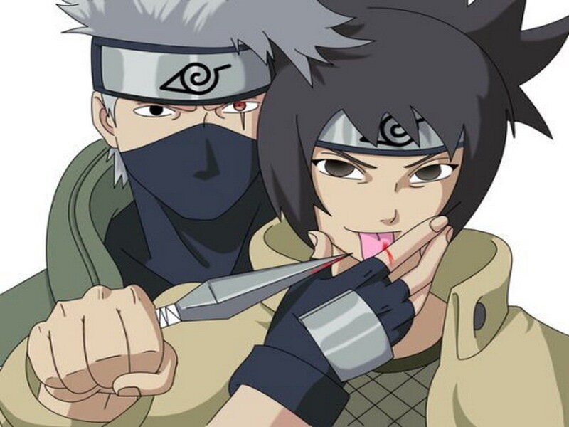 Naruto characters with kunai