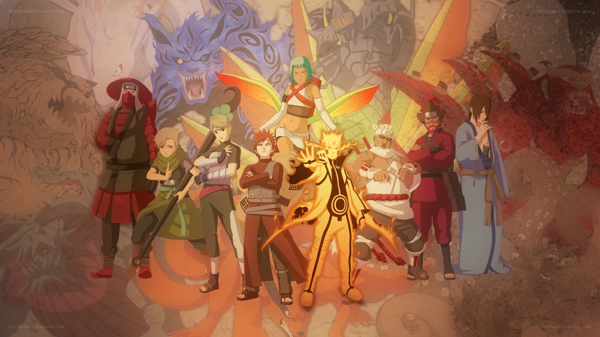 Naruto characters with tailed beasts