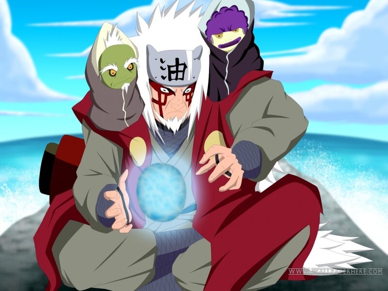 Naruto characters with toads