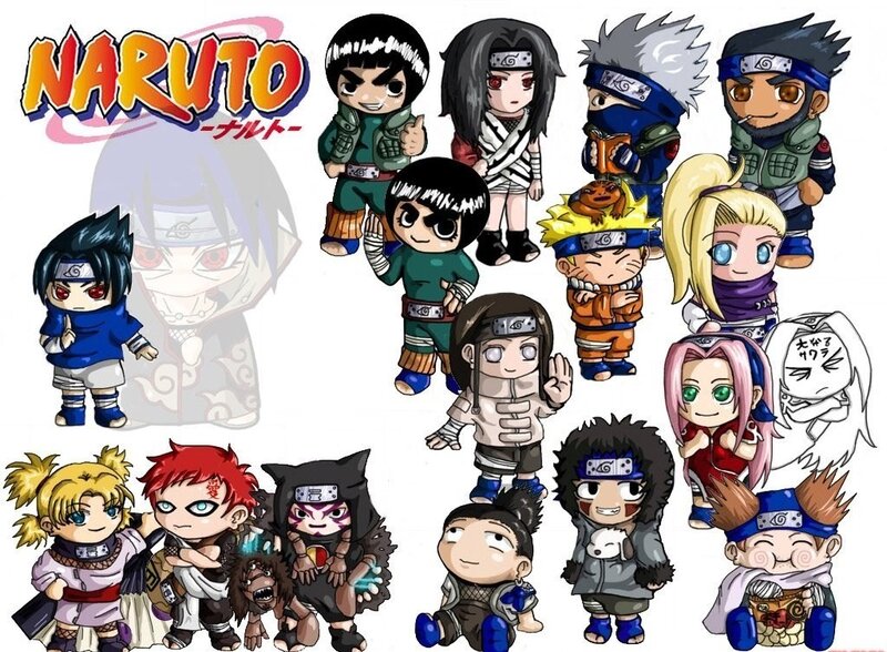 Naruto chibi character collection