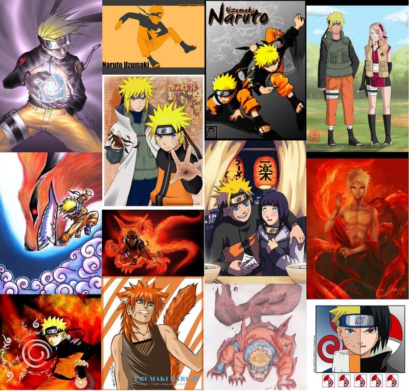 Naruto collage artwork