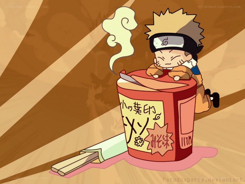Naruto eating ramen