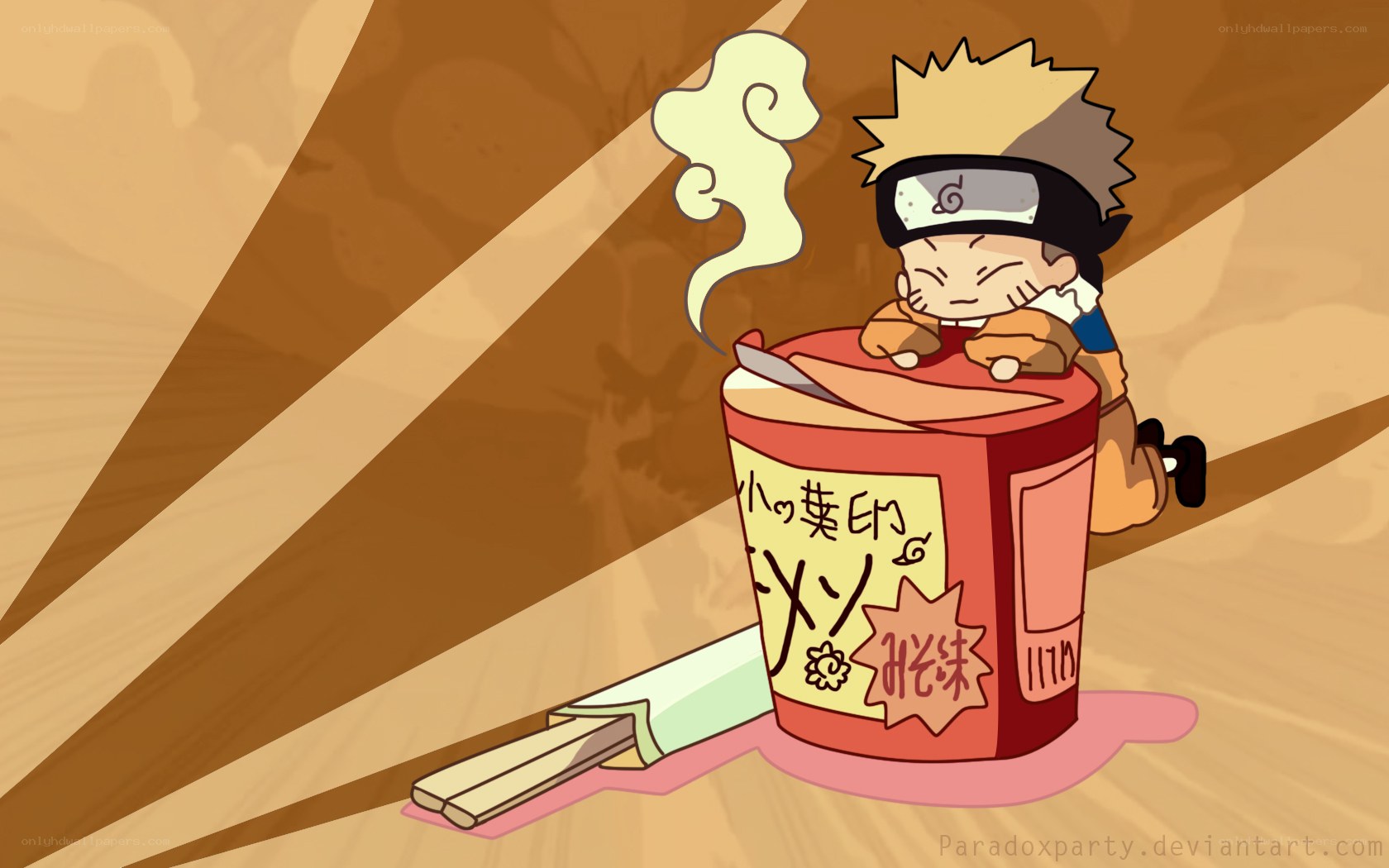 Naruto eating ramen
