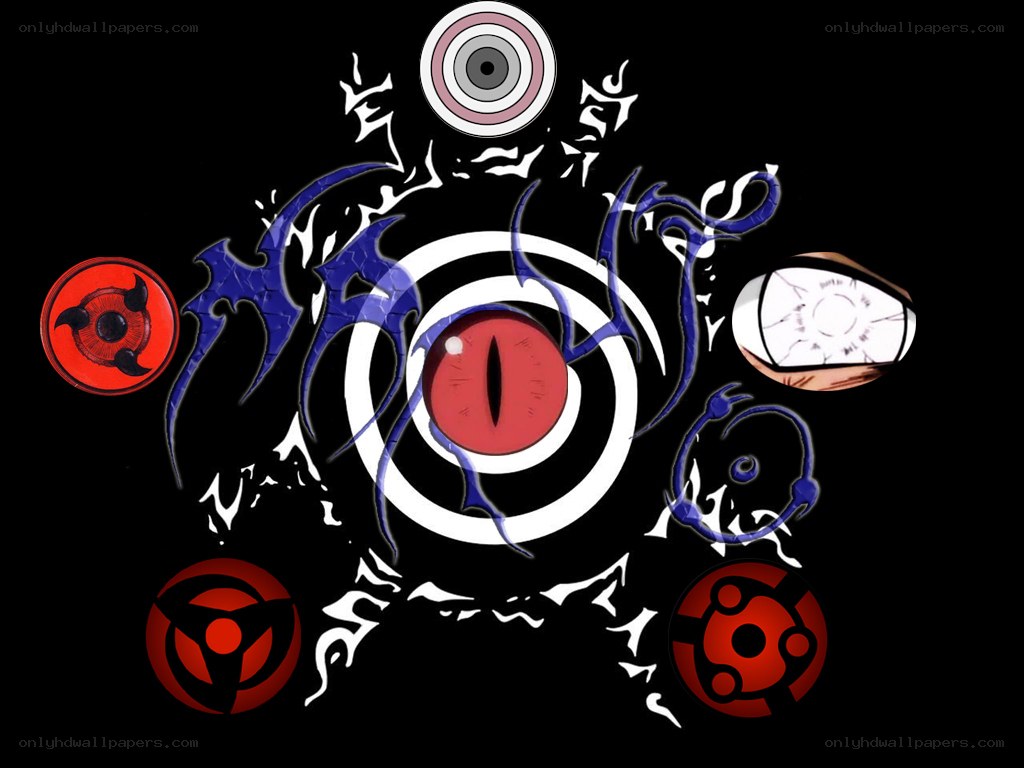 Naruto eye symbols collage