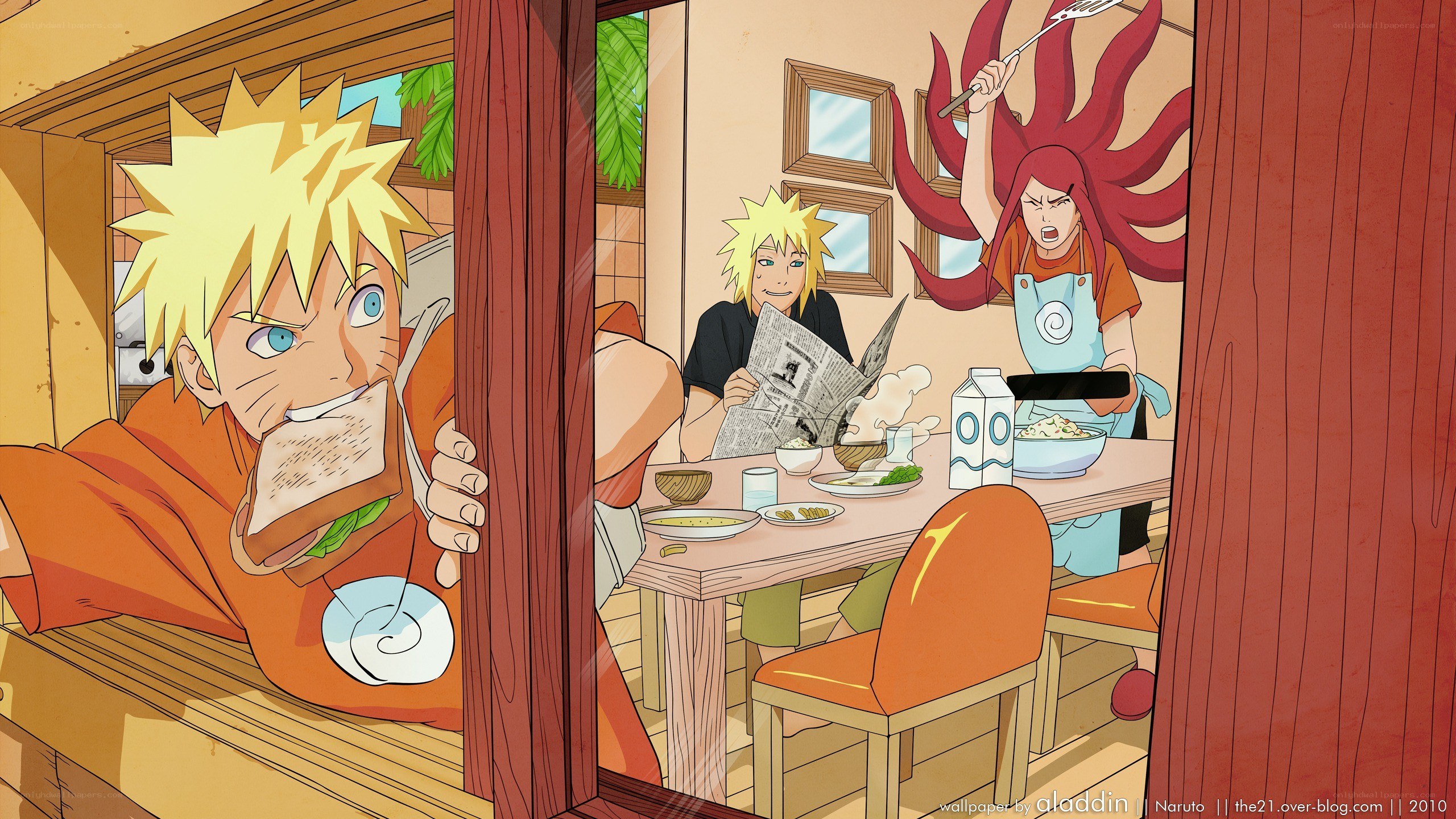 Naruto family breakfast scene