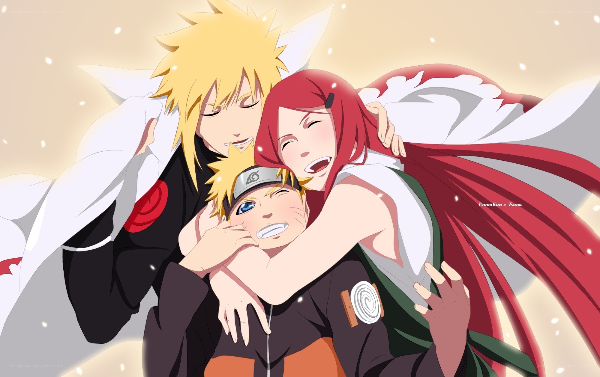 Naruto family hug