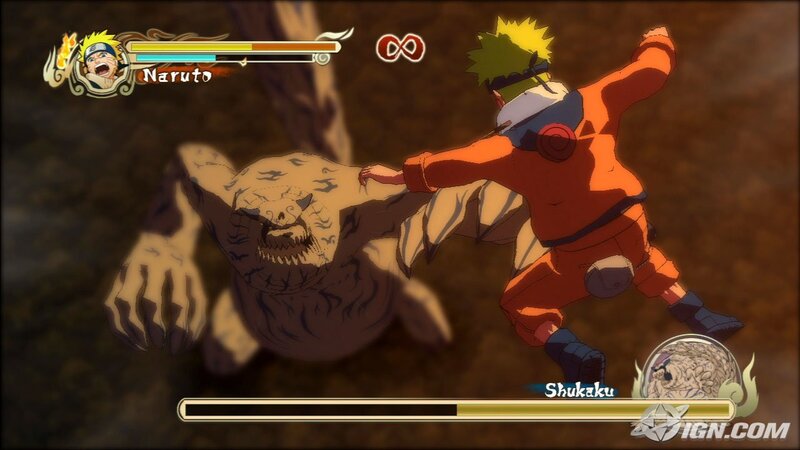 Naruto Fighting Shukaku