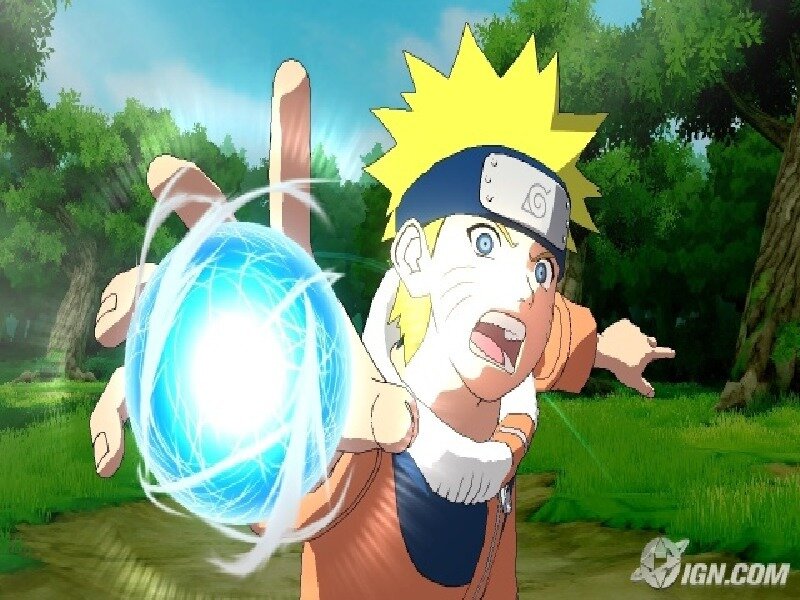 Naruto Forming a Blue Sphere