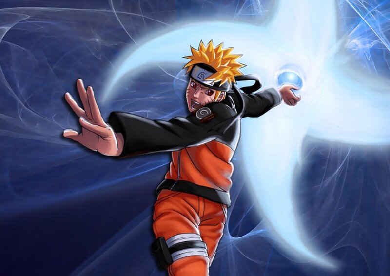 Naruto Forming a Rasengan — Blue