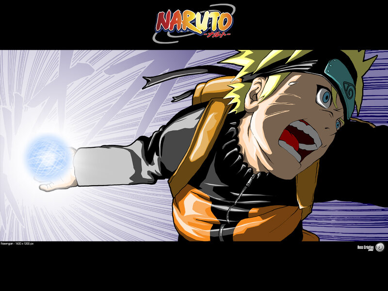 Naruto Forming a Rasengan — Orange
