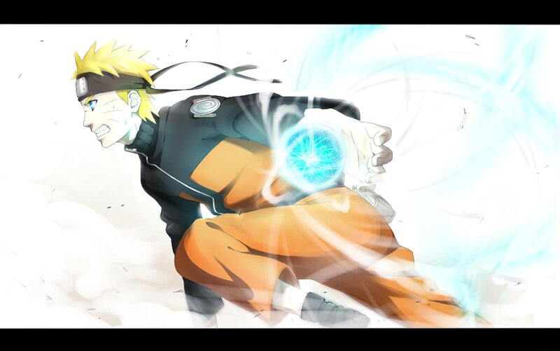 Naruto Forming a Rasengan