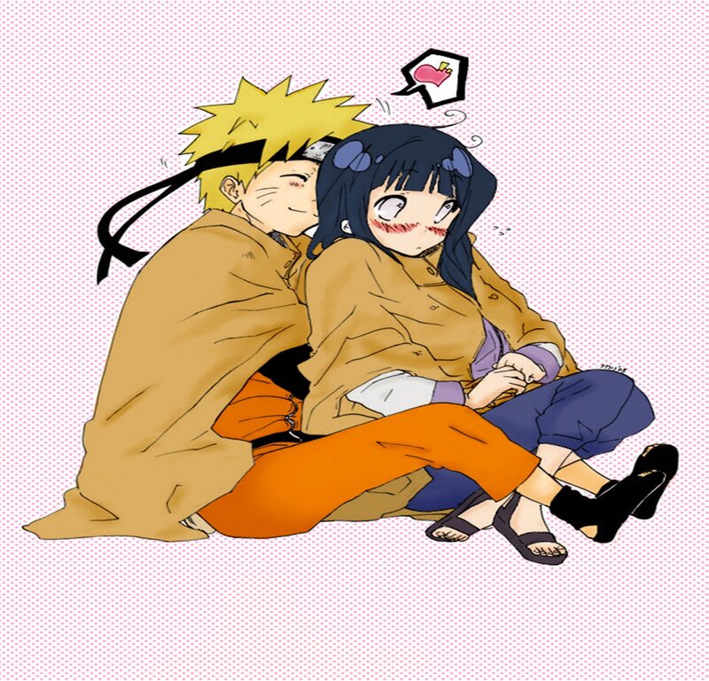 Naruto Hugging Hinata — Pink