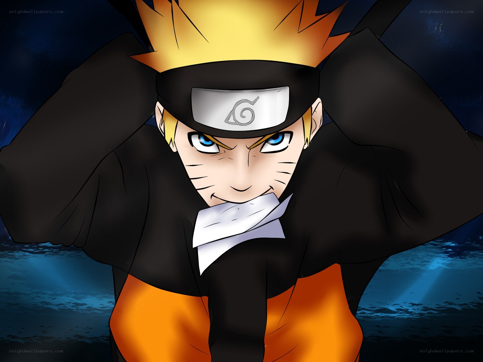 Naruto in a determined pose