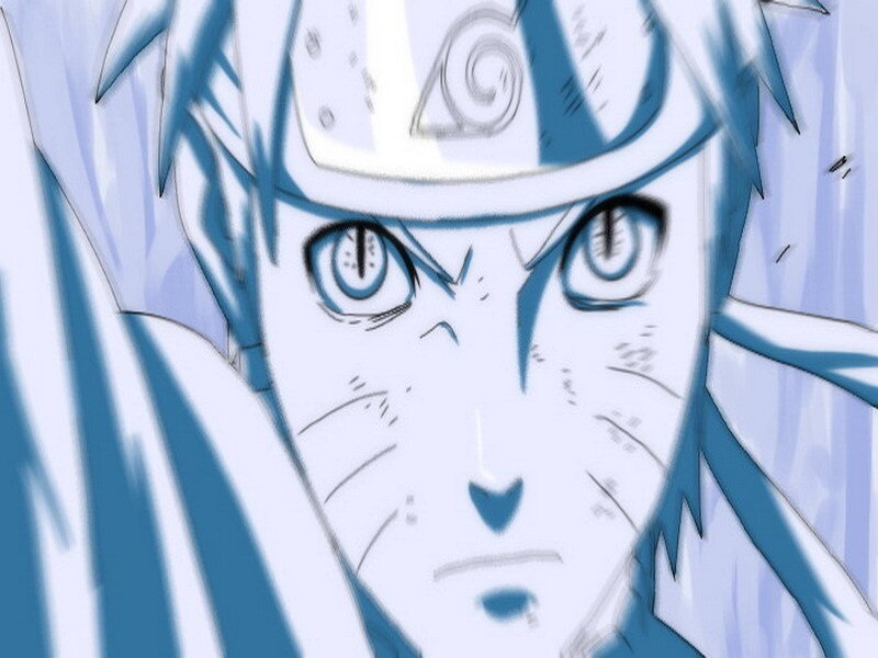 Naruto in a powerful stance