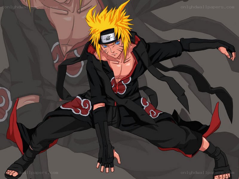 Naruto in Akatsuki cloak