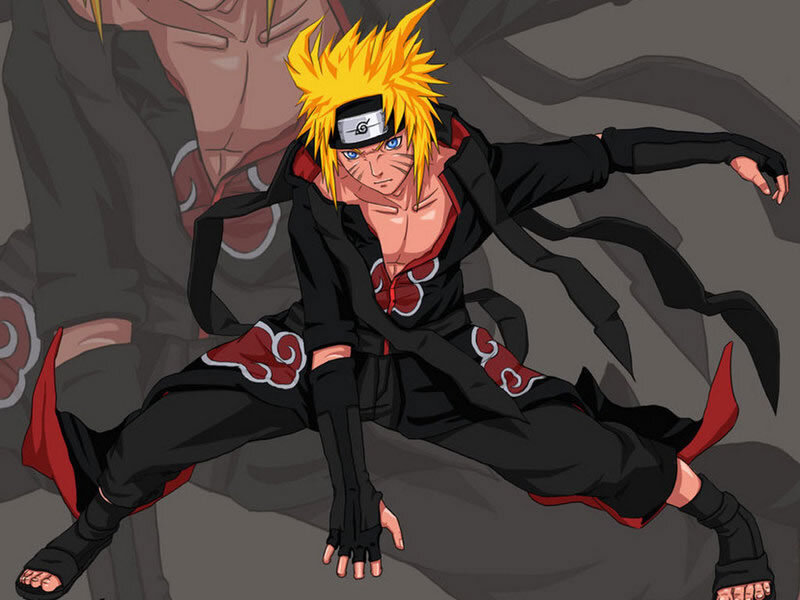 Naruto in Akatsuki Cloak — Black
