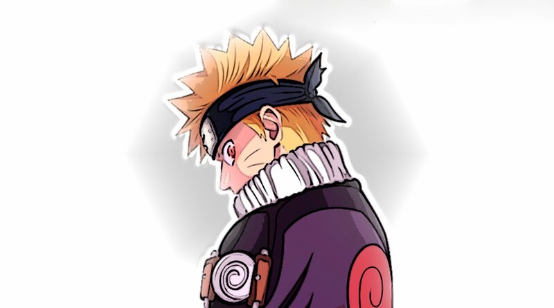 Naruto in Akatsuki Cloak — Purple
